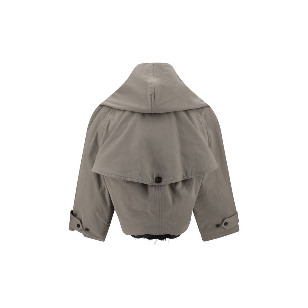 Balenciaga Umgekehrter Trenchcoat mit Kapuze
