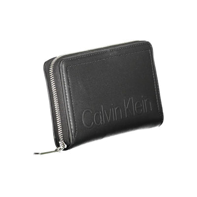 Calvin Klein Schwarzes Portemonnaie aus Polyethylen