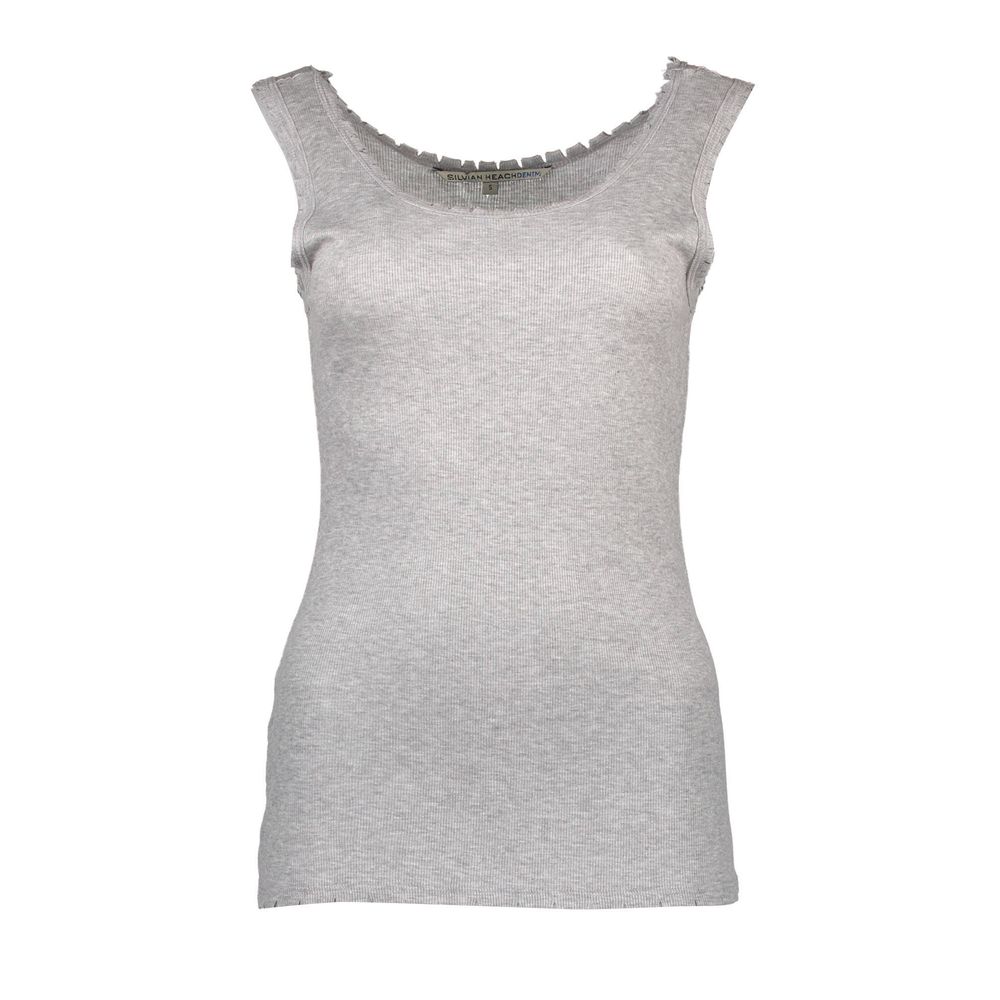 Silvian Heach Graues Viskose Damen Top
