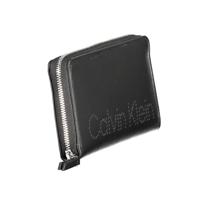 Calvin Klein Schwarzes Portemonnaie aus Polyethylen