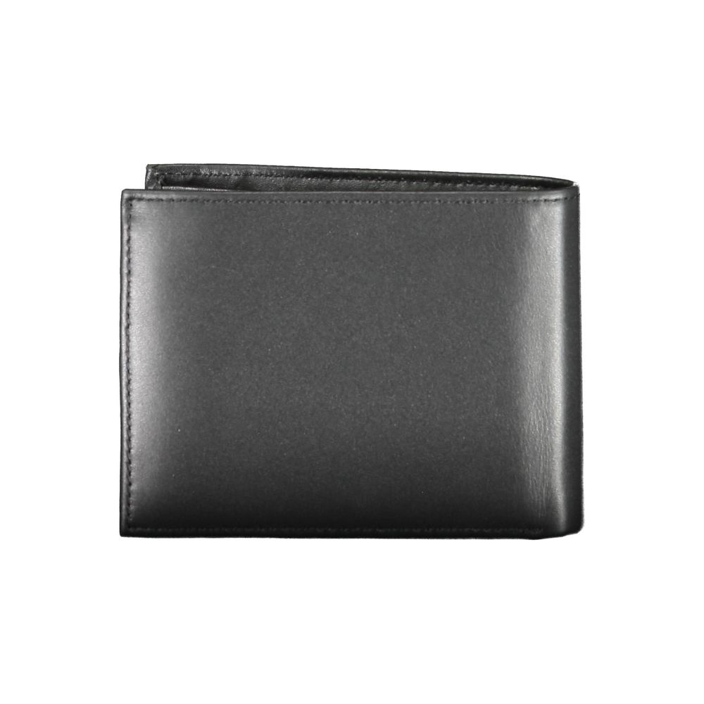 Calvin Klein Schwarzes Leder Portemonnaie