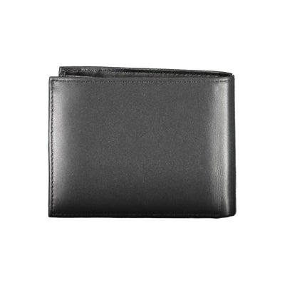 Calvin Klein Schwarzes Leder Portemonnaie