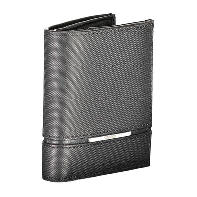 Calvin Klein Schwarzes Leder Portemonnaie