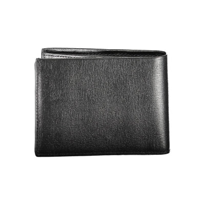 Calvin Klein Schwarzes Leder Portemonnaie