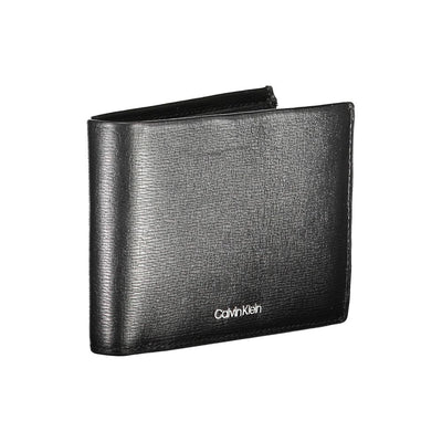 Calvin Klein Schwarzes Leder Portemonnaie