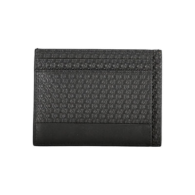 Calvin Klein Schwarzes Leder Portemonnaie