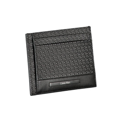 Calvin Klein Schwarzes Leder Portemonnaie