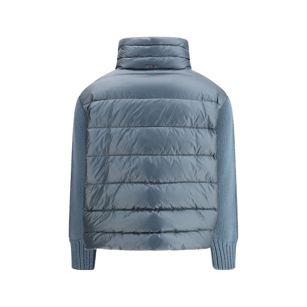 Herno Daunenjacke mit Wollärmeln