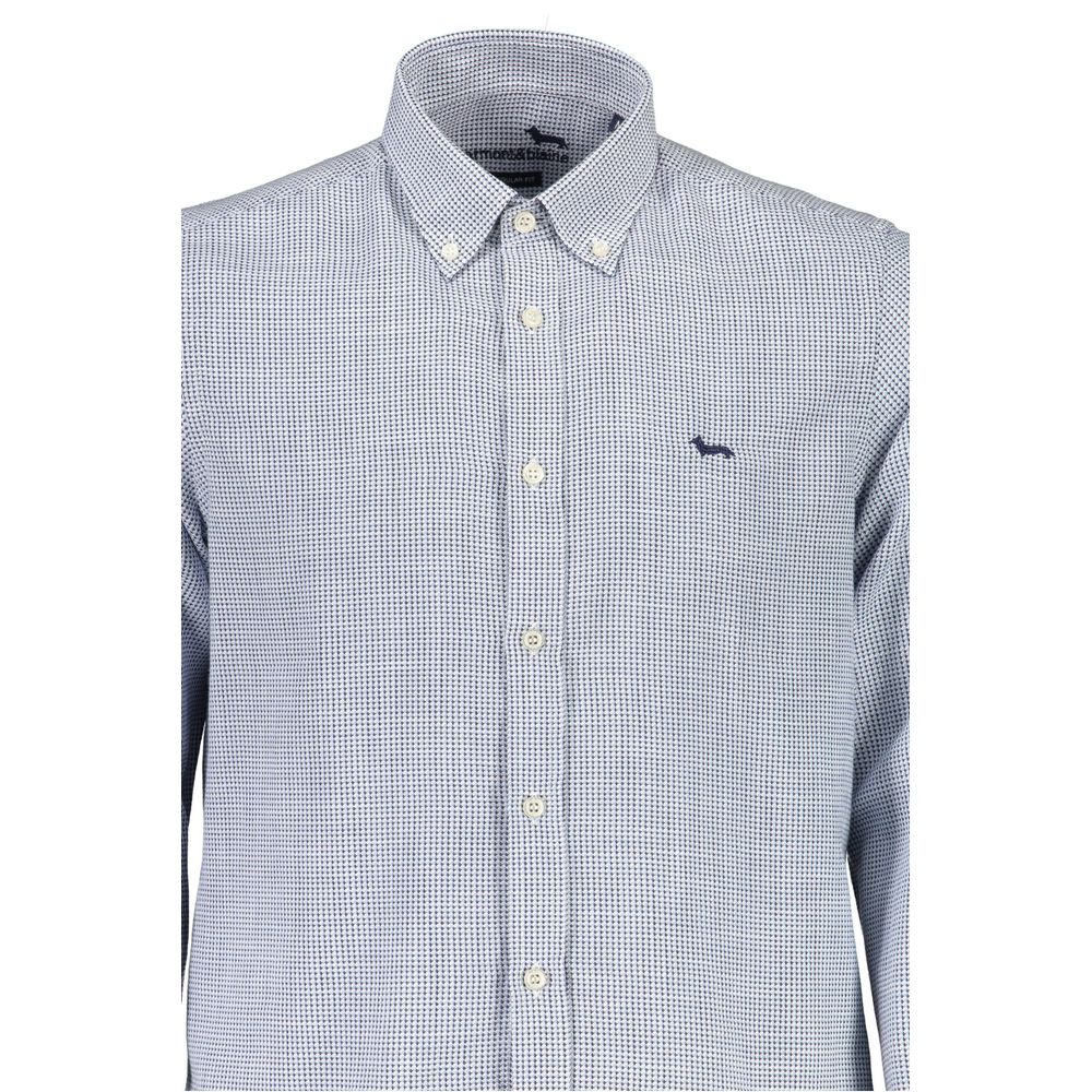 Harmont & Blaine Blaues Baumwollhemd