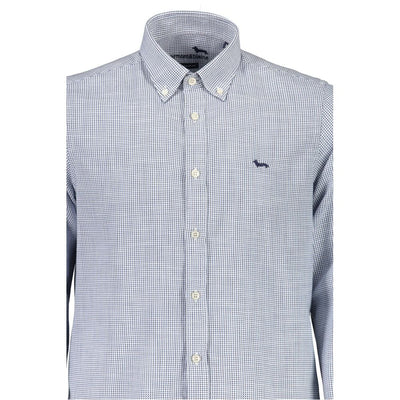 Harmont & Blaine Blaues Baumwollhemd