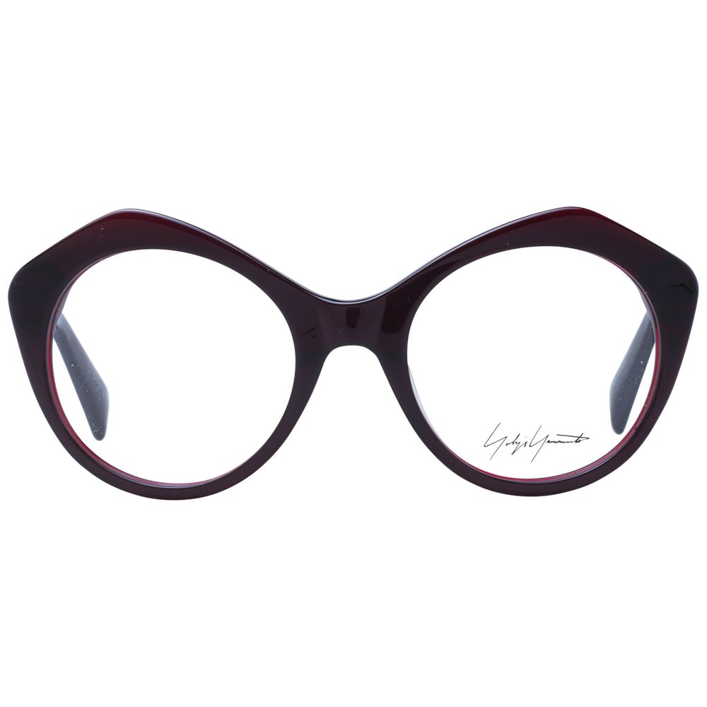 Yohji Yamamoto Burgunderfarbene optische Unisex-Rahmen