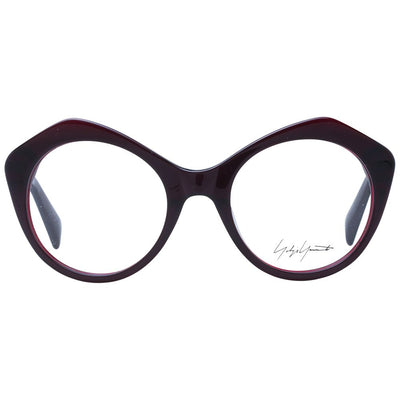 Yohji Yamamoto Burgunderfarbene optische Unisex-Rahmen