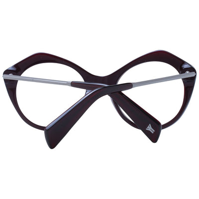 Yohji Yamamoto Burgunderfarbene optische Unisex-Rahmen