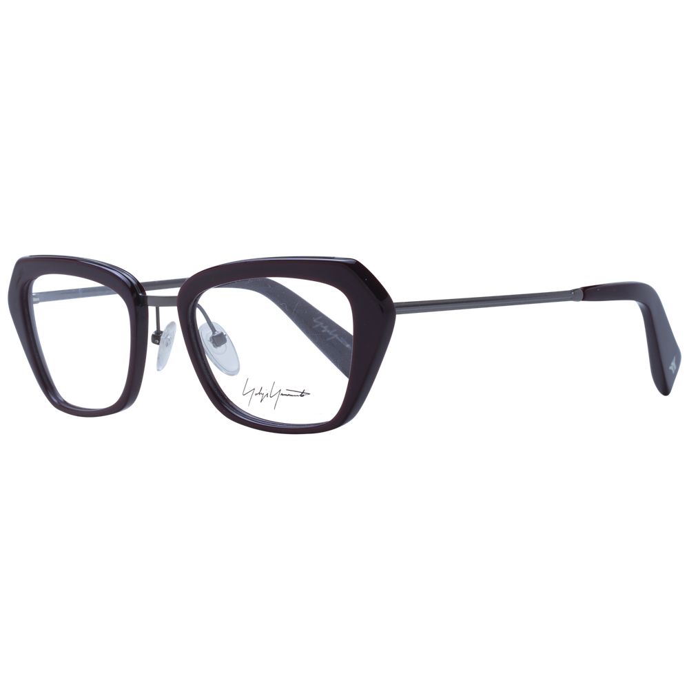 Yohji Yamamoto Burgunderfarbene optische Unisex-Rahmen
