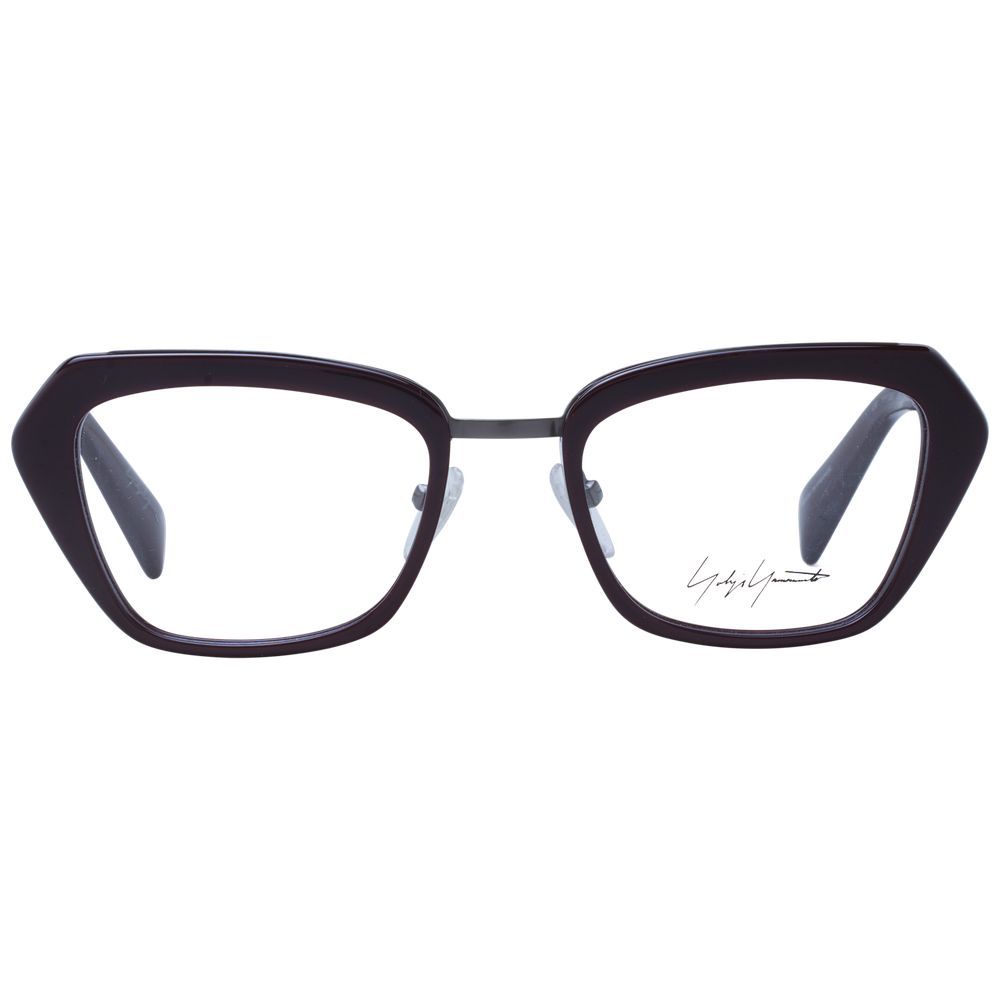 Yohji Yamamoto Burgunderfarbene optische Unisex-Rahmen