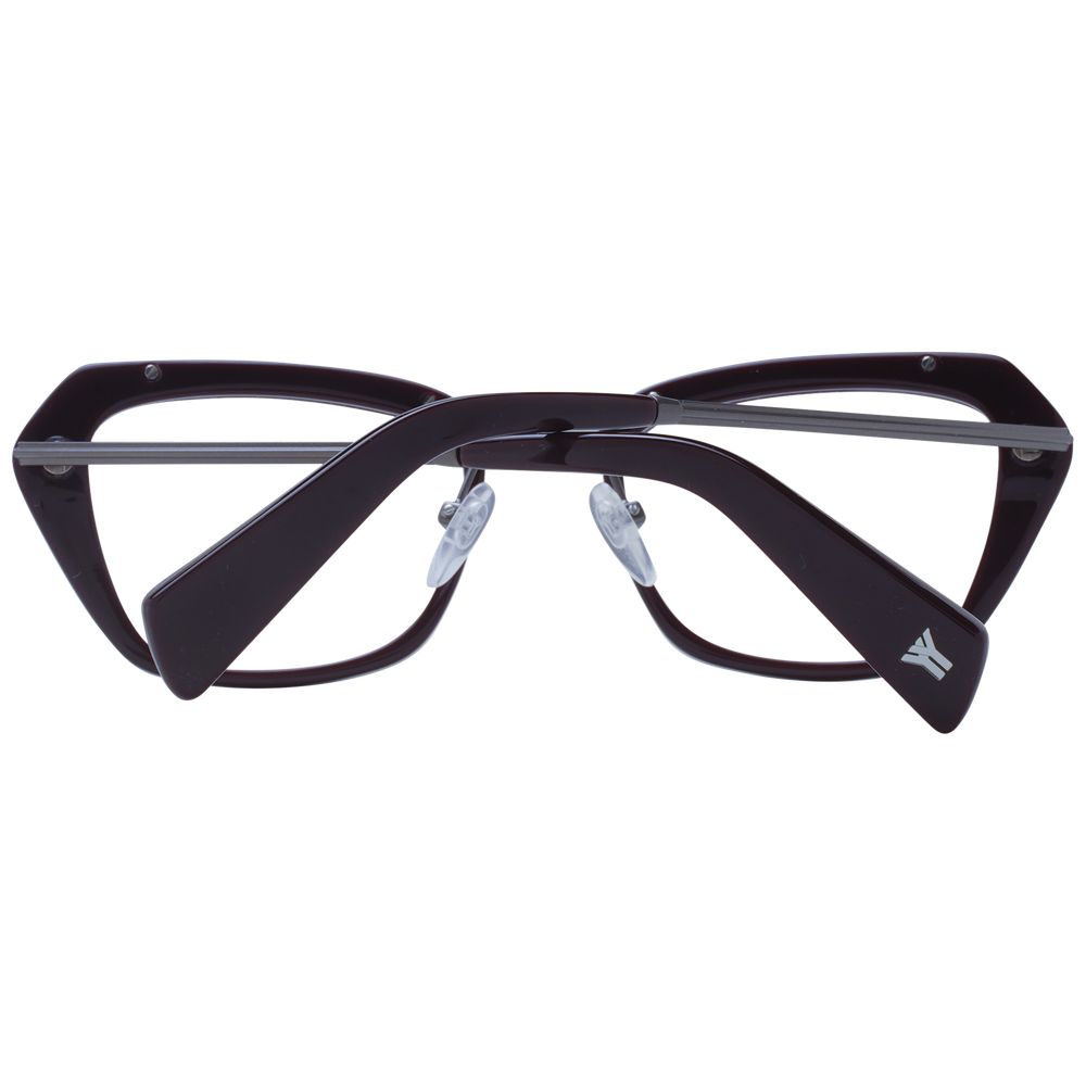 Yohji Yamamoto Burgunderfarbene optische Unisex-Rahmen