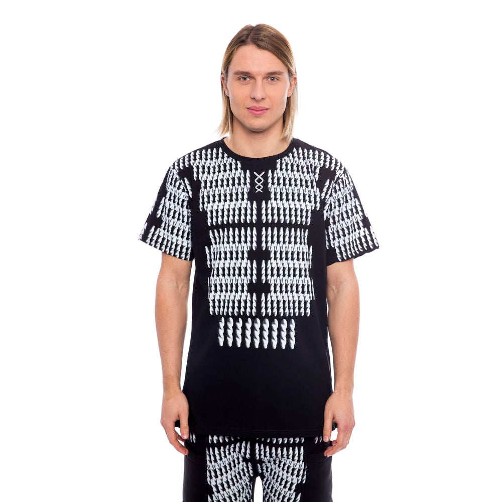 Nicolo Tonetto Schwarzes Baumwolle Männer T-Shirt