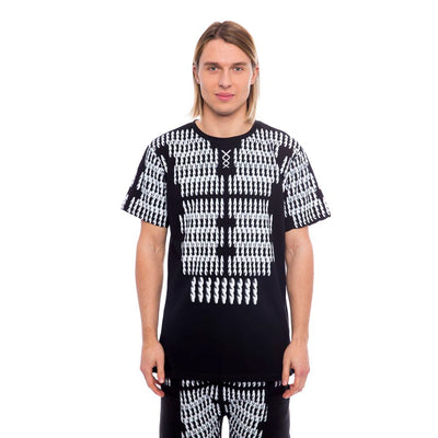 Nicolo Tonetto Schwarzes Baumwolle Männer T-Shirt
