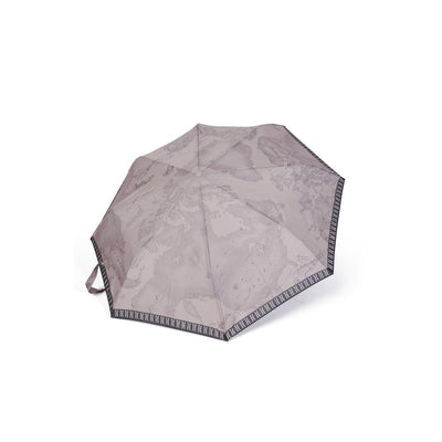 Alviero Martini Prima Classe Grauer Nylon-Regenschirm