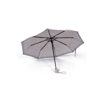 Alviero Martini Prima Classe Grauer Nylon-Regenschirm