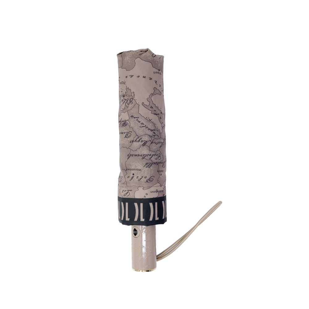 Alviero Martini Prima Classe Grauer Nylon-Regenschirm