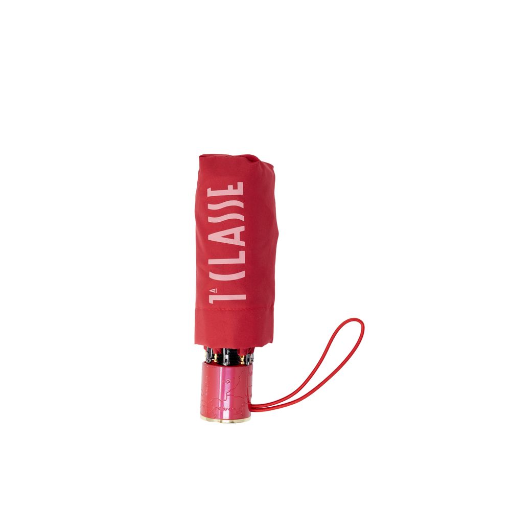 Alviero Martini Prima Classe Roter Nylon-Regenschirm