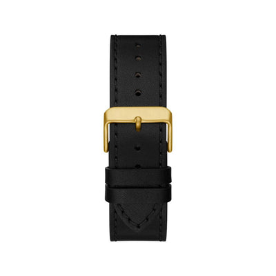 Guess Schwarze Lederuhr