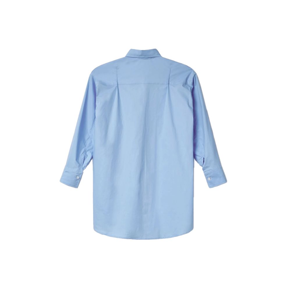 Hinnominate Blaues Baumwollhemd