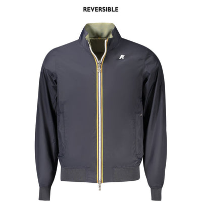 K-WAY Blaue Nylon Herren Jacke