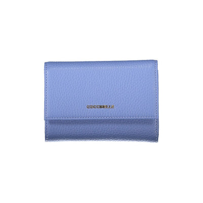 Coccinelle Blaues Leder Portemonnaie
