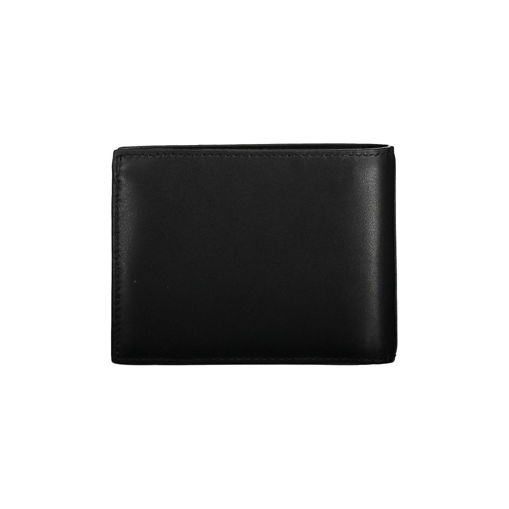 Calvin Klein Schwarzes Leder Portemonnaie