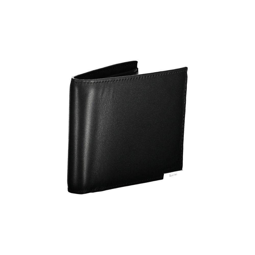 Calvin Klein Schwarzes Leder Portemonnaie