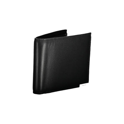 Calvin Klein Schwarzes Leder Portemonnaie