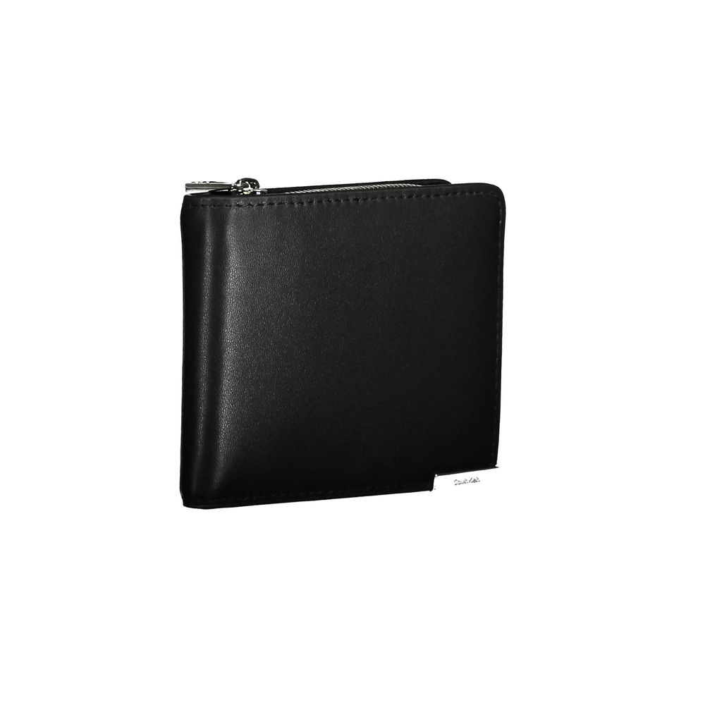 Calvin Klein Schwarzes Portemonnaie aus Polyethylen