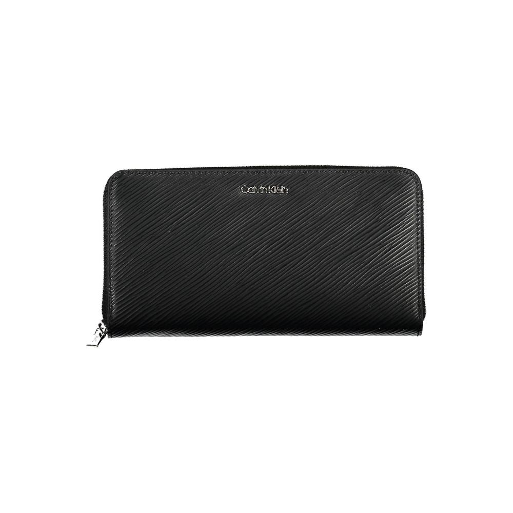 Calvin Klein Schwarzes Portemonnaie aus Polyethylen