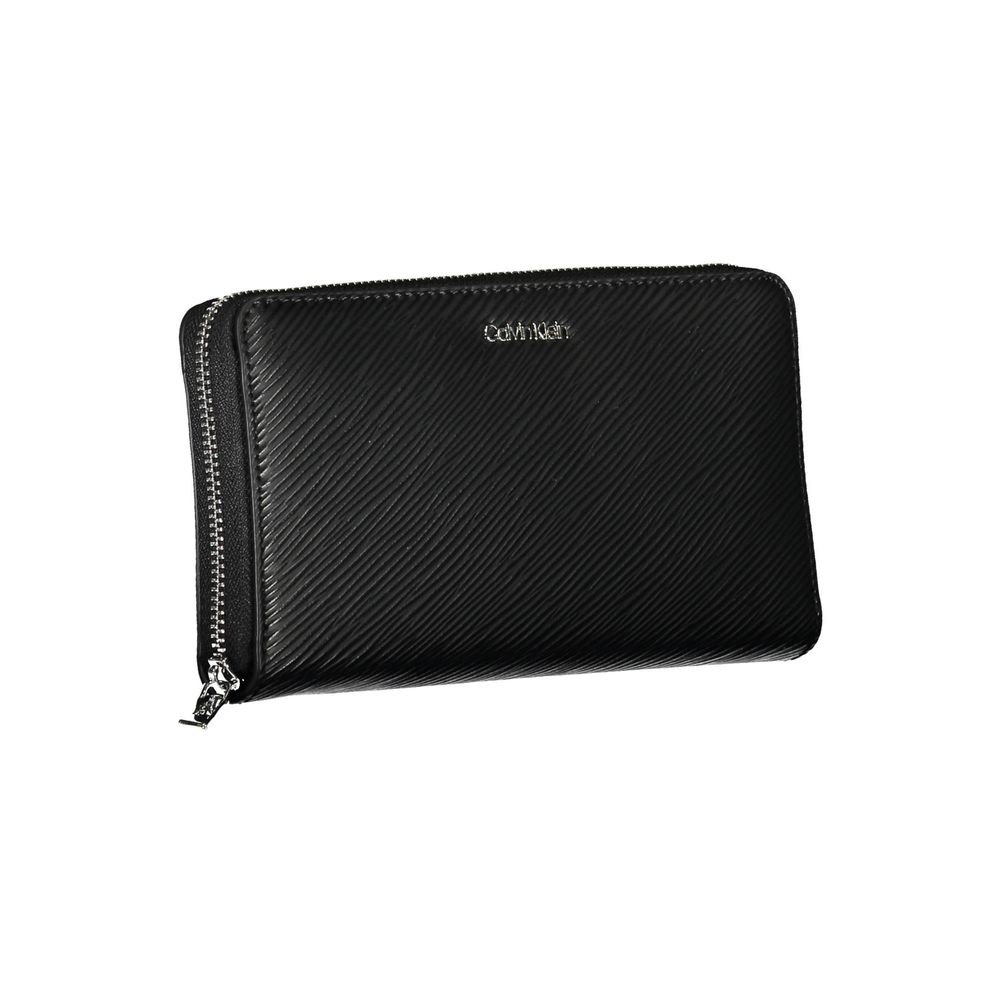 Calvin Klein Schwarzes Portemonnaie aus Polyethylen
