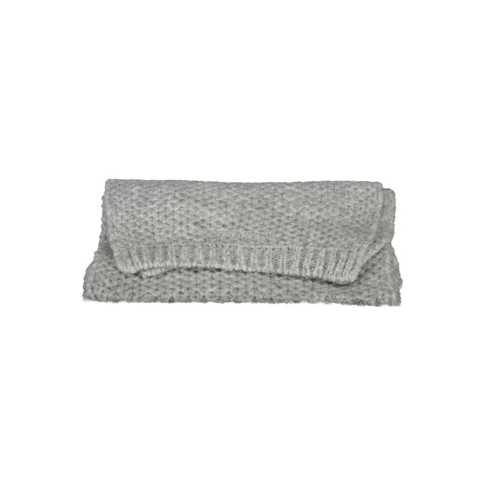 Calvin Klein Grauer Alpaka-Wollschal