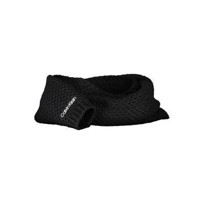 Calvin Klein Schwarzer Alpaka-Wollschal