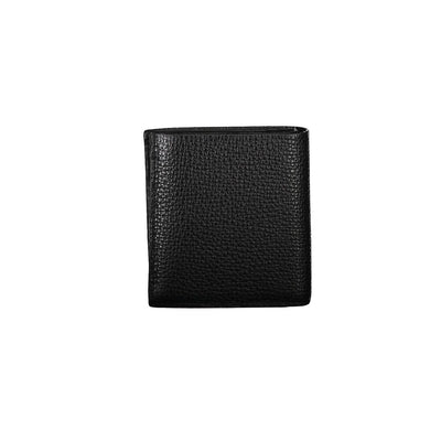Calvin Klein Schwarzes Leder Portemonnaie
