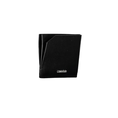 Calvin Klein Schwarzes Leder Portemonnaie