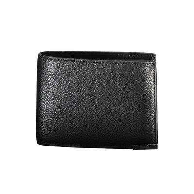 Calvin Klein Schwarzes Leder Portemonnaie