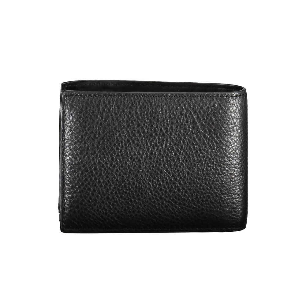 Calvin Klein Schwarzes Leder Portemonnaie