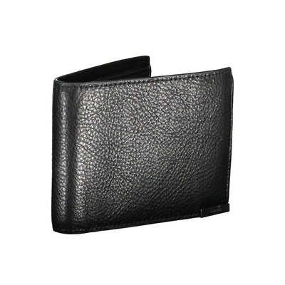 Calvin Klein Schwarzes Leder Portemonnaie