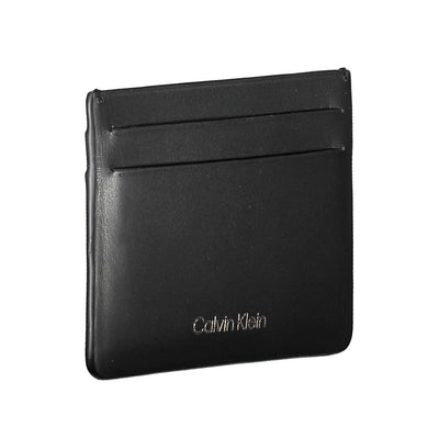 Calvin Klein Schwarzes Leder Portemonnaie