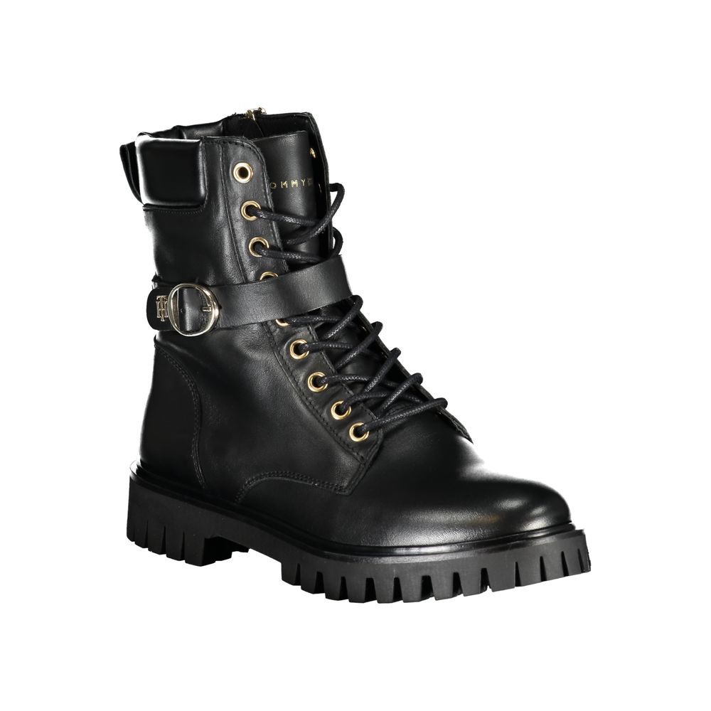 Tommy Hilfiger Schwarzer Polyester-Stiefel