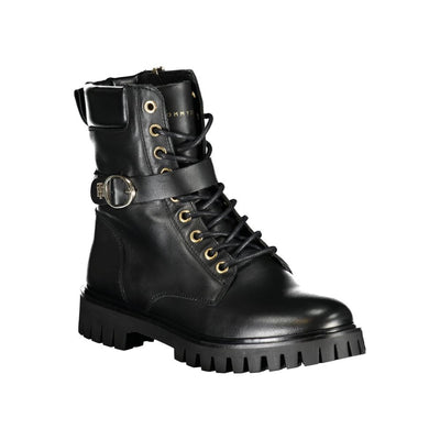Tommy Hilfiger Schwarzer Polyester-Stiefel