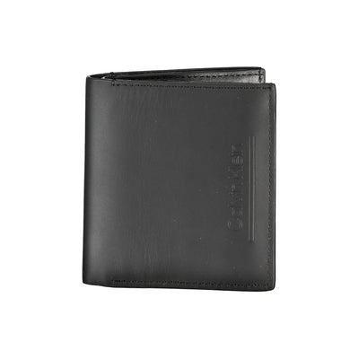 Calvin Klein Schwarzes Leder Portemonnaie