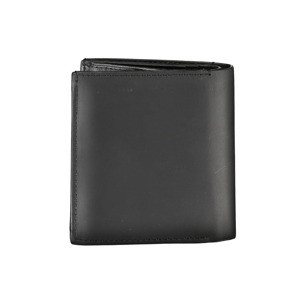 Calvin Klein Schwarzes Leder Portemonnaie