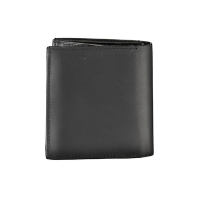 Calvin Klein Schwarzes Leder Portemonnaie