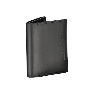 Calvin Klein Schwarzes Leder Portemonnaie
